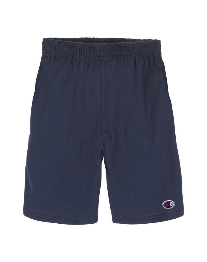 Champion Everyday Cotton With Pockets Erkek Çocuk Şort Lacivert ( FZEDAX486 )